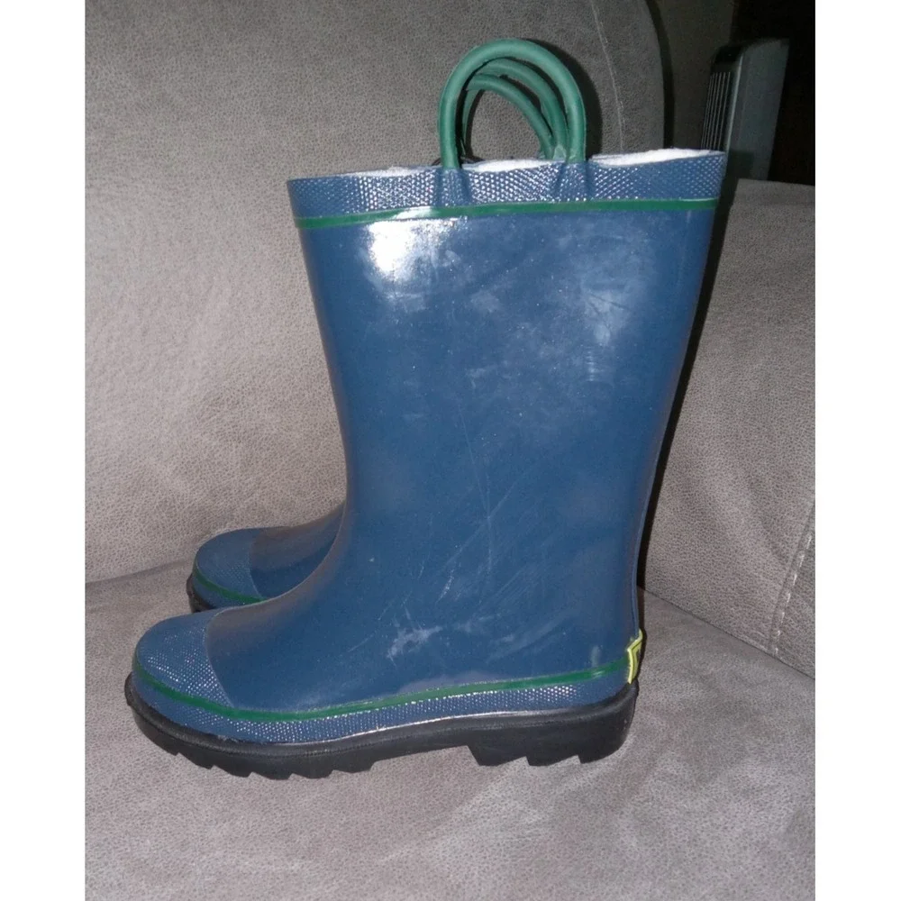 WESTERN CHIEF Navy FIRECHIEF2 KIDS RUBBER MUCK RAIN BOOTS SIZE 1